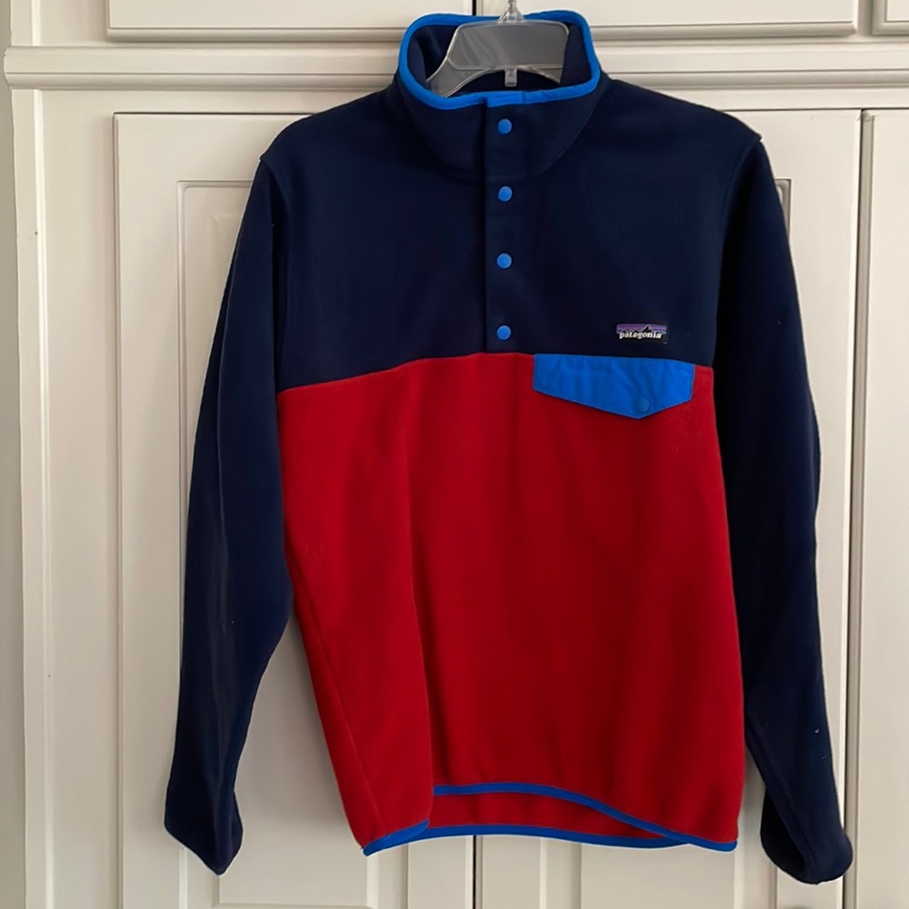 Patagonia Lightweight Synchilla Snap-T Fleece Pullover Euro Classic Red XS